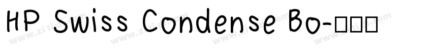 HP Swiss Condense Bo字体转换